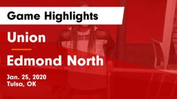 Union  vs Edmond North  Game Highlights - Jan. 25, 2020