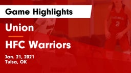 Union  vs HFC Warriors Game Highlights - Jan. 21, 2021