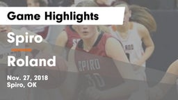 Spiro  vs Roland  Game Highlights - Nov. 27, 2018