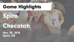 Spiro  vs Checotah  Game Highlights - Nov. 30, 2018