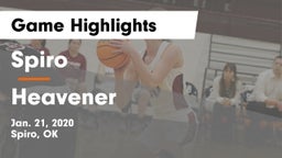 Spiro  vs Heavener  Game Highlights - Jan. 21, 2020