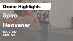 Spiro  vs Heavener  Game Highlights - Jan. 7, 2021