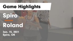 Spiro  vs Roland  Game Highlights - Jan. 15, 2021