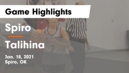 Spiro  vs Talihina  Game Highlights - Jan. 18, 2021