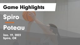 Spiro  vs Poteau  Game Highlights - Jan. 19, 2022