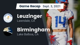 Recap: Leuzinger  vs. Birmingham  2021