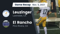 Recap: Leuzinger  vs. El Rancho  2021