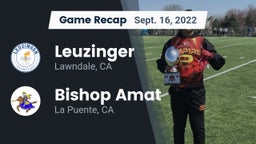 Recap: Leuzinger  vs. Bishop Amat  2022