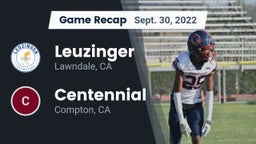 Recap: Leuzinger  vs. Centennial  2022