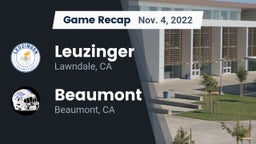 Recap: Leuzinger  vs. Beaumont  2022