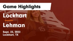 Lockhart  vs Lehman  Game Highlights - Sept. 23, 2022