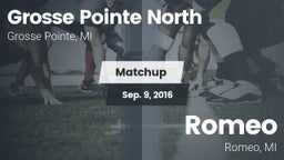 Matchup: Grosse Pointe North vs. Romeo  2016