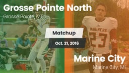 Matchup: Grosse Pointe North vs. Marine City  2016