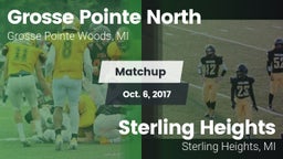 Matchup: Grosse Pointe North vs. Sterling Heights  2017