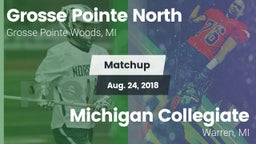 Matchup: Grosse Pointe North vs. Michigan Collegiate 2018