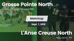 Matchup: Grosse Pointe North vs. L'Anse Creuse North  2018