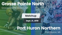Matchup: Grosse Pointe North vs. Port Huron Northern  2018