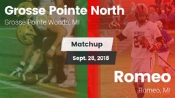 Matchup: Grosse Pointe North vs. Romeo  2018