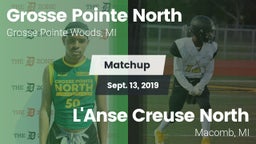 Matchup: Grosse Pointe North vs. L'Anse Creuse North  2019