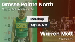 Matchup: Grosse Pointe North vs. Warren Mott  2019