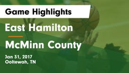 East Hamilton  vs McMinn County  Game Highlights - Jan 31, 2017