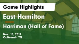 East Hamilton  vs Harriman  (Hall of Fame) Game Highlights - Nov. 18, 2017