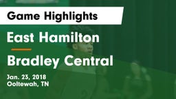 East Hamilton  vs Bradley Central  Game Highlights - Jan. 23, 2018