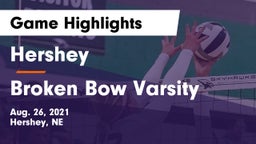 Hershey  vs Broken Bow Varsity Game Highlights - Aug. 26, 2021