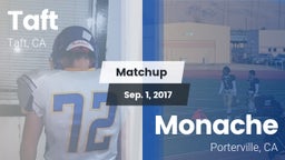 Matchup: Taft  vs. Monache  2017