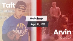 Matchup: Taft  vs. Arvin  2017