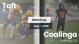 Matchup: Taft  vs. Coalinga  2018