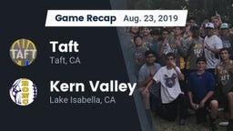 Recap: Taft  vs. Kern Valley  2019