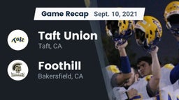 Recap: Taft Union  vs. Foothill  2021