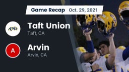 Recap: Taft Union  vs. Arvin  2021