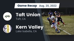 Recap: Taft Union  vs. Kern Valley  2022