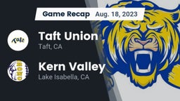 Recap: Taft Union  vs. Kern Valley  2023