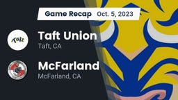 Recap: Taft Union  vs. McFarland  2023