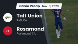 Recap: Taft Union  vs. Rosamond  2023