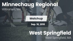 Matchup: Minnechaug Regional vs. West Springfield  2016