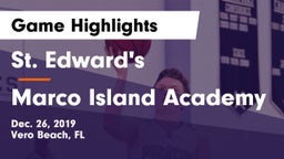 St. Edward's  vs Marco Island Academy Game Highlights - Dec. 26, 2019