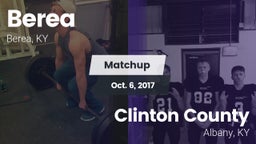Matchup: Berea  vs. Clinton County  2017