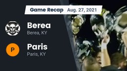 Recap: Berea  vs. Paris  2021