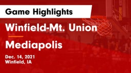 Winfield-Mt. Union  vs Mediapolis  Game Highlights - Dec. 14, 2021