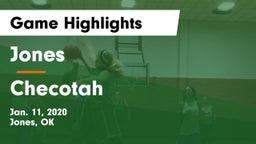 Jones  vs Checotah  Game Highlights - Jan. 11, 2020