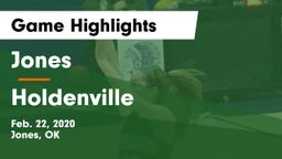 Jones  vs Holdenville  Game Highlights - Feb. 22, 2020