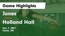 Jones  vs Holland Hall  Game Highlights - Jan. 7, 2021