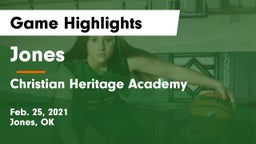 Jones  vs Christian Heritage Academy Game Highlights - Feb. 25, 2021