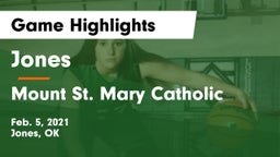 Jones  vs Mount St. Mary Catholic  Game Highlights - Feb. 5, 2021