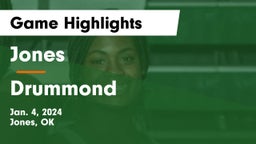 Jones  vs Drummond   Game Highlights - Jan. 4, 2024