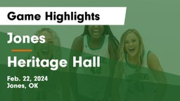 Jones  vs Heritage Hall  Game Highlights - Feb. 22, 2024